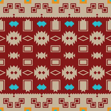 Tribals shapes on a brown background