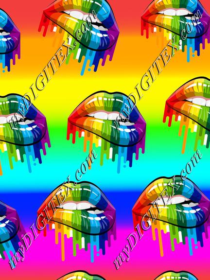 pride lips rainbow