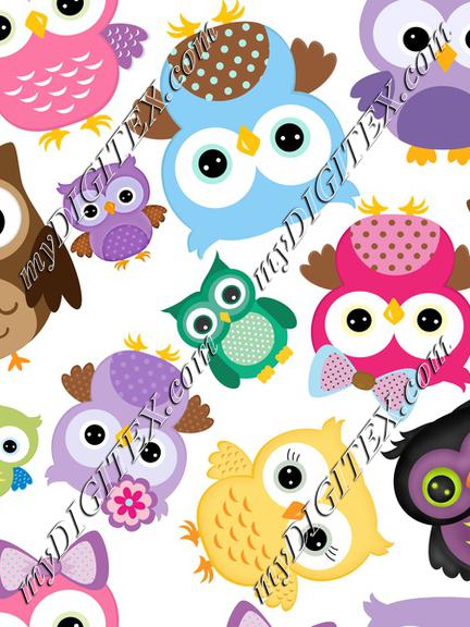 cute owls all sides