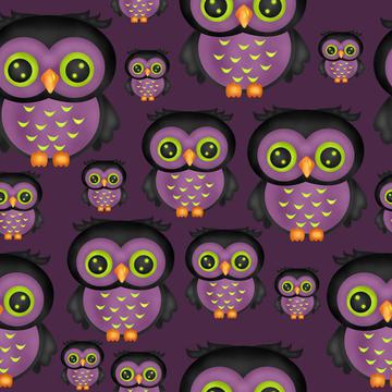 owls dark purple