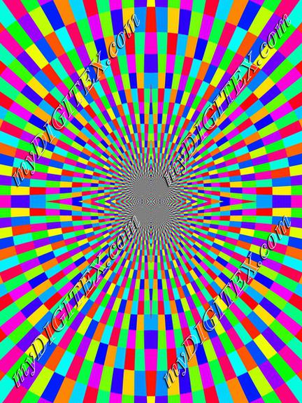 Hypnotic colorful design