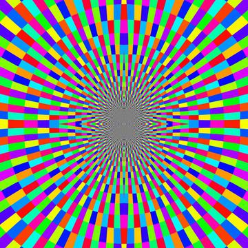 Hypnotic colorful design