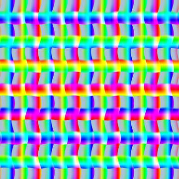 Gradient rainbow weave