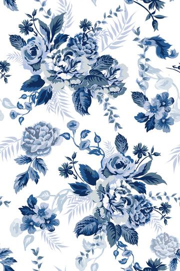 Roses blue vintage