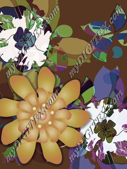 art deco forma pattern floral 5