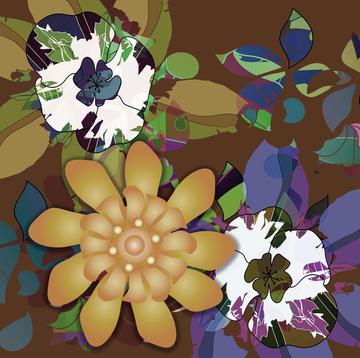 art deco forma pattern floral 5