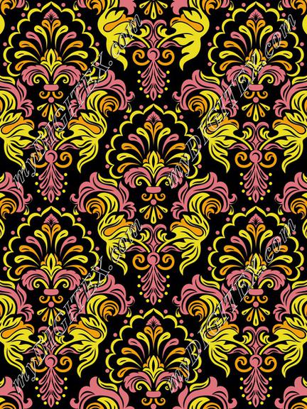 Fire Damask