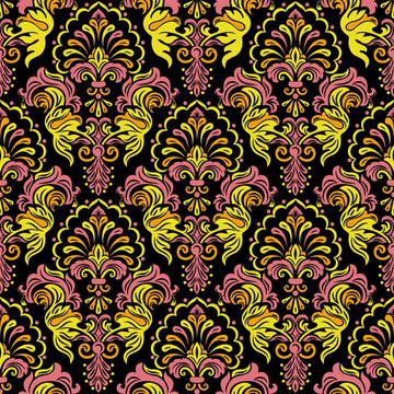 Fire Damask