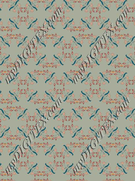 Laurel Green Flowers - Pattern