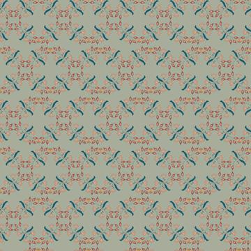 Laurel Green Flowers - Pattern