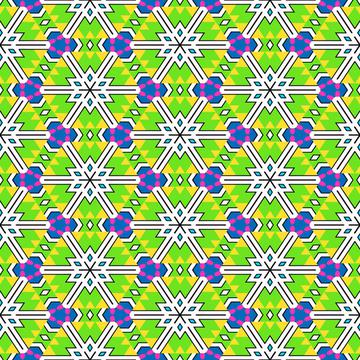 Stars in hexagons pattern