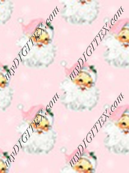 Christmas Cheeky Santa Pastel Pink