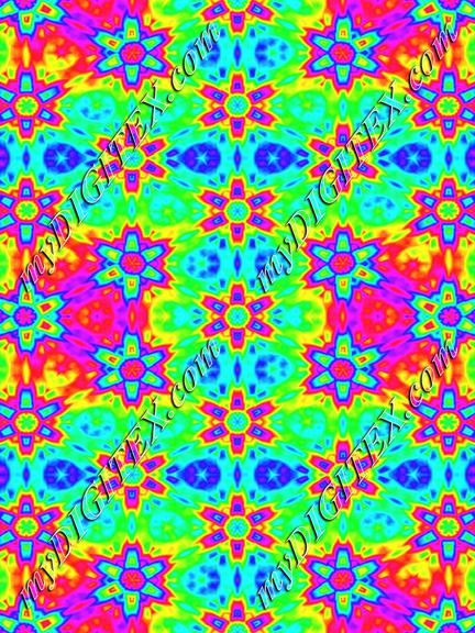 Tie dye flowers