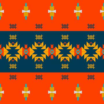 Tribal shapes rows