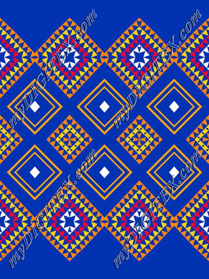 Shapes on a black background pattern