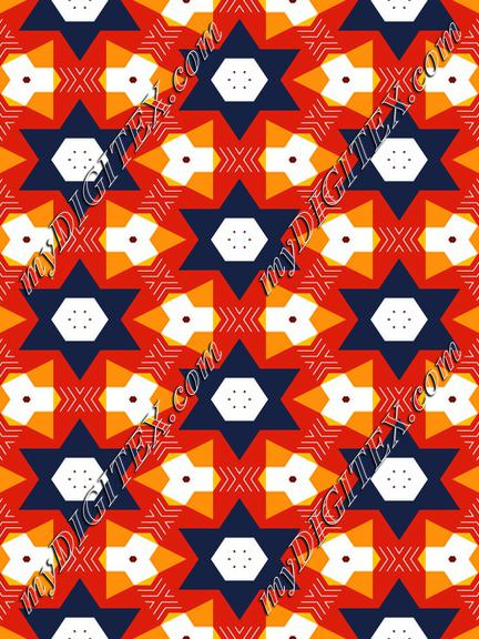 Blue stars pattern