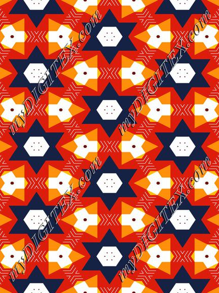 Blue stars pattern