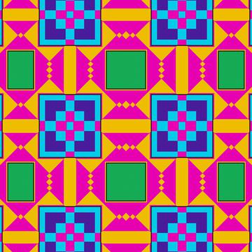 Shapes in shapes pattern