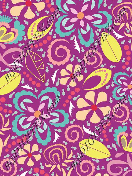 Whimsy Floral Purple
