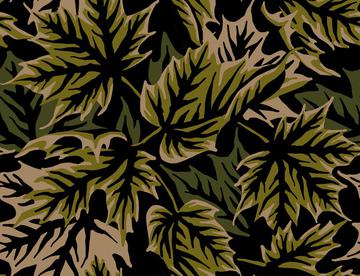 Autumn Leaves - Khaki Green