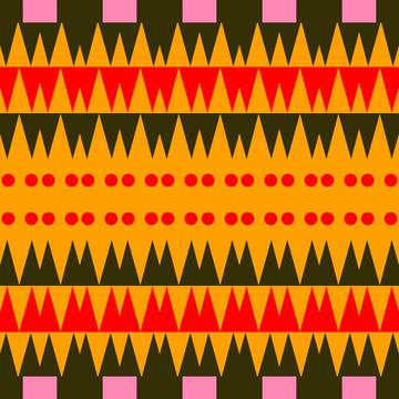 Circles and triangles pattern