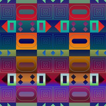 Gradient shapes pattern