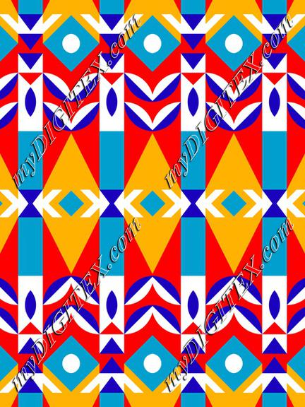 Colorful shapes pattern