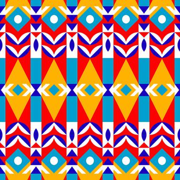 Colorful shapes pattern
