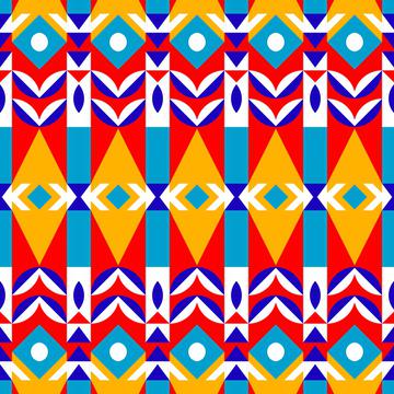 Colorful shapes pattern