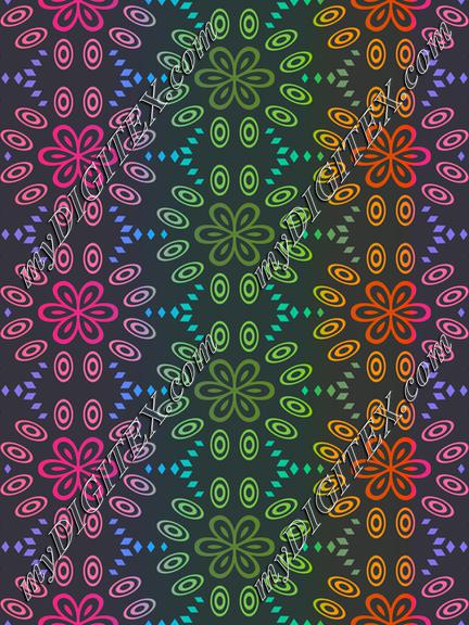 Gradient flowers pattern