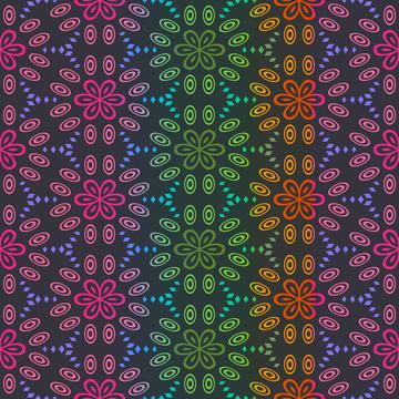 Gradient flowers pattern