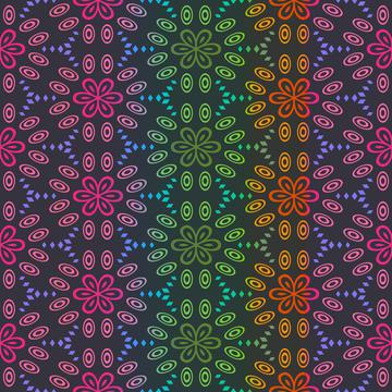 Gradient flowers pattern