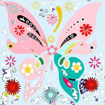 seahorses butterfly