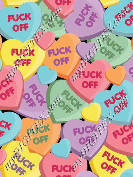 Fuck Off - Candy Hearts