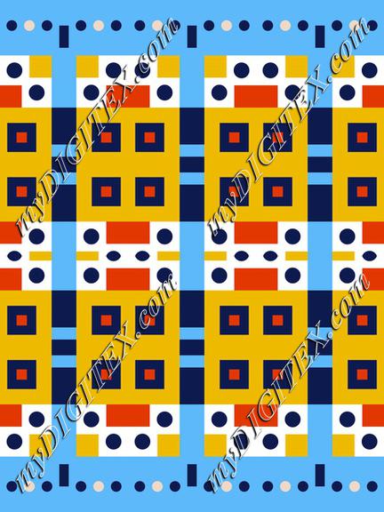 Colorful shapes rows