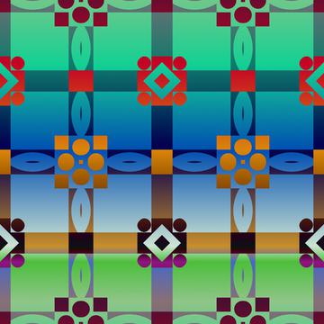 Gradient shapes pattern