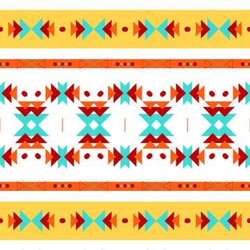 Triangles and circles pattern