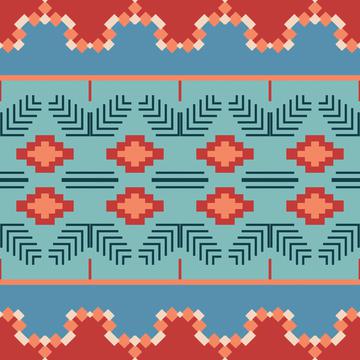 Tribal shapes and diamonds