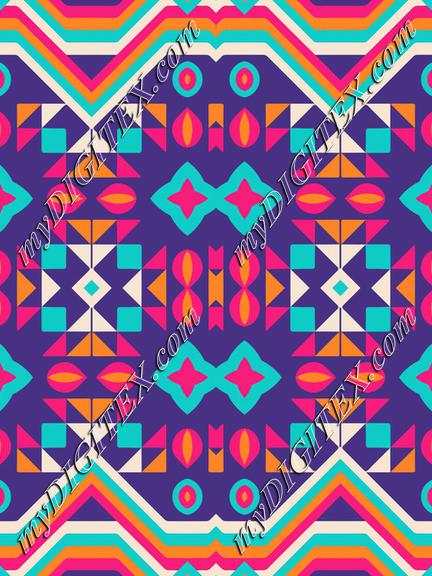Shapes on a purple background