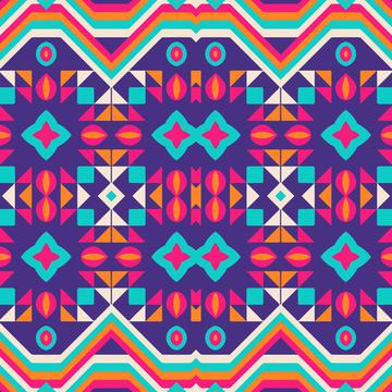 Shapes on a purple background