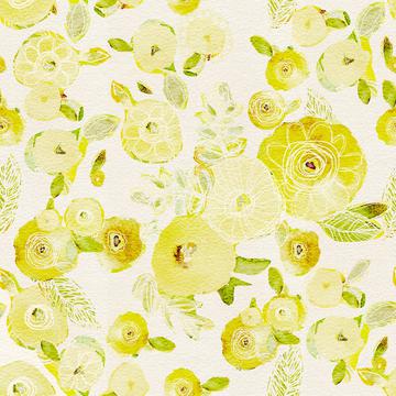 Rustic Floral Lemon with color burn_AngiMullhatten