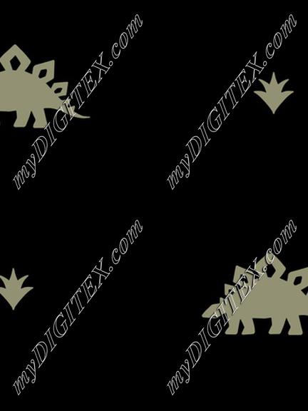 Stegosaurus Coordinate - Black Gold