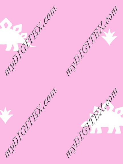 Stegosaurus Coordinate - Pink White