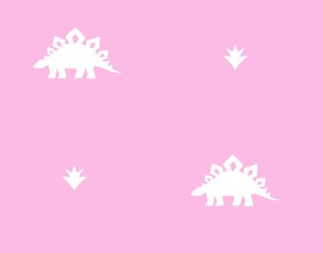 Stegosaurus Coordinate - Pink White