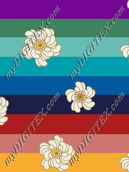 Retro Stripe Small Daisys kopiera