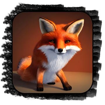 Fox 3d illustration