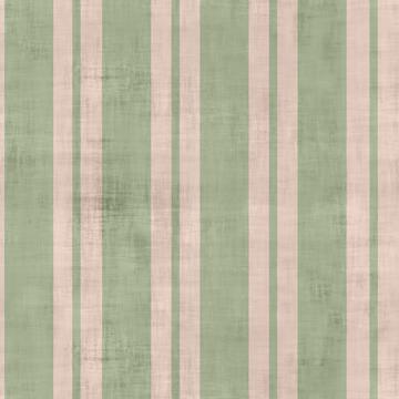 Floral Bouquet _Light Pink Green Stripe