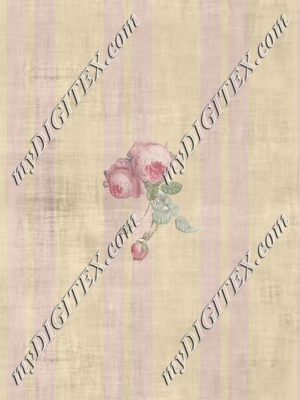 Floral Bouquet with Light Pink Stripe Small Rose