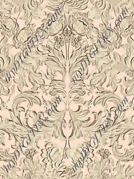 Italian Villa wallpaper -Dust pink