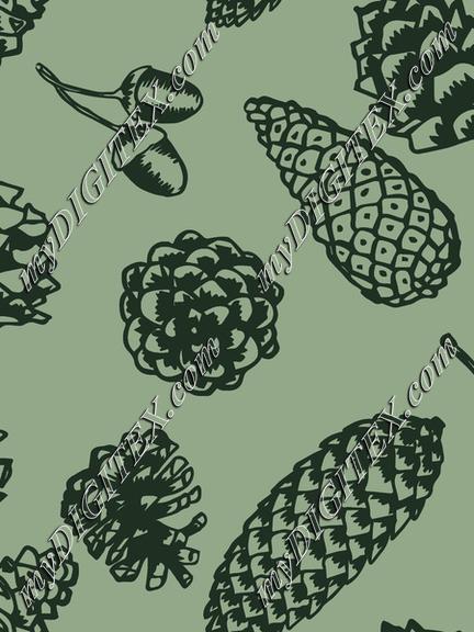 Pincones and Insects-12x12-300-Pinecones-G013